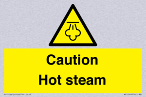 Caution Hot steam